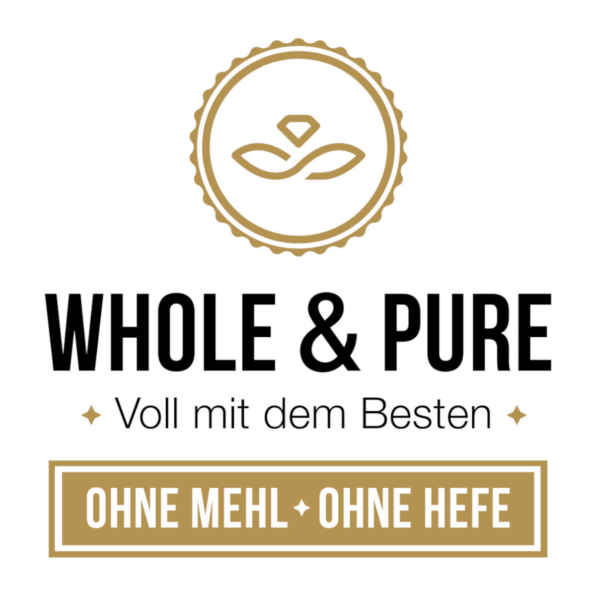 Whole & Pure ist das Original ohne Mehl und Hefe – Erfahre hier mehr ...
